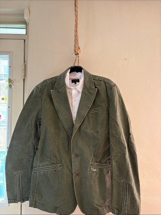 Diesel Other - Diesel Men's Vintage Olive Green Lightweight Blazer Jacket. COTTON